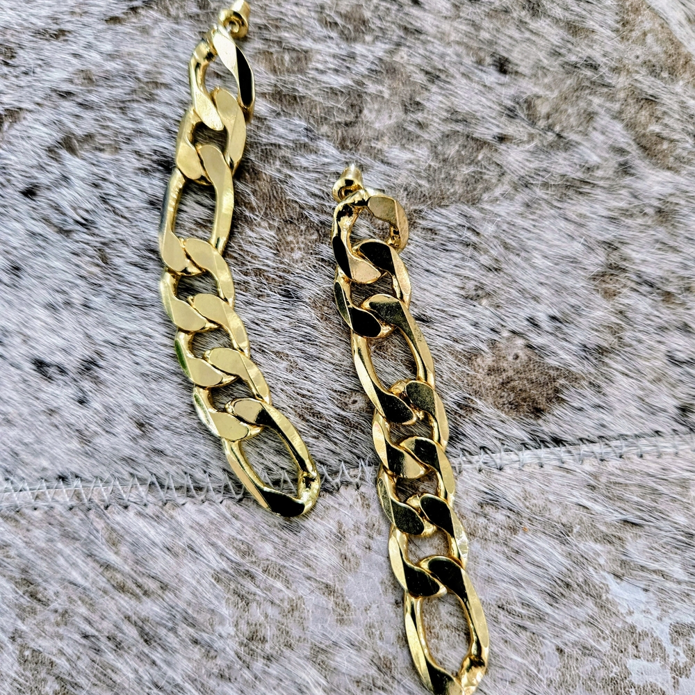 Gold Chain Link Earrings